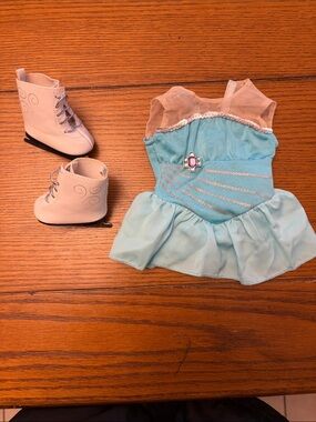 American Girl Sparkly Skating Set